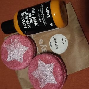 Lush Christmas 2020 Snow Fairy Shampoo Bar, Chestnut Shower Gel
